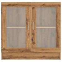 Boekenkast 82,5x30,5x80 cm bewerkt hout artisanaal eikenkleurig - thumbnail