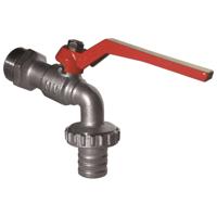 Dubbele Bolkraan Go by van Marcke met Hendel 3/4 Chroom Go by Van Marcke - thumbnail