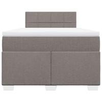 Boxspring met matras stof taupe 120x190 cm - thumbnail