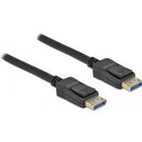 Delock 80262 DisplayPort-kabel DisplayPort Aansluitkabel DisplayPort-stekker 2 m Zwart 10K UHD, Vergulde steekcontacten, Afgeschermd (drievoudig) - thumbnail