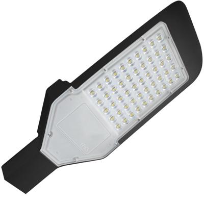 Orny LED Straatlamp 50W - Helder Koud Wit 6400K - IP65 - Mat Zwart