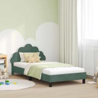 Bedframe voor kinderen met hoofdbord Zeegroen 90 x 190 cm - thumbnail