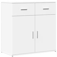 Dressoir 79x38x80 cm bewerkt hout wit - thumbnail