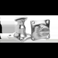 De Oude Deurklink WC Slot Draaiknop mat nikkel - thumbnail