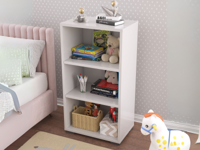 Boekenkast KREY 2 legplanken wit - thumbnail