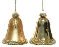 Klok glas d6,50h8 cm goud a2 2st Decoris - Decoris - thumbnail