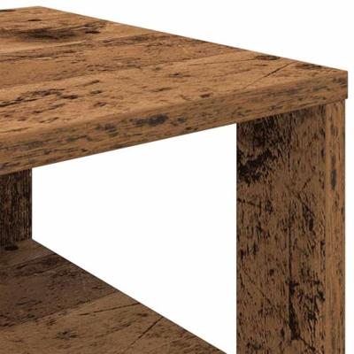 VidaXL Schoenenrek 61x32x105 cm bewerkt hout oud houtkleurig
