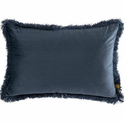 PTMD kussen nous velvet blauw 60 x 40 cm | 4 stuks