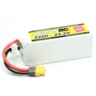 LemonRC LiPo accupack 22.2 V 2200 mAh Aantal cellen: 6 35 C Softcase XT60 LemonRC LiPo accupack 22.2 V 2200 mAh Aantal cellen: 6 35 C Softcase XT60