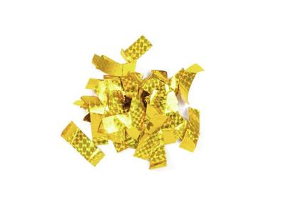 TCM FX Metallic Confetti rectangular 55x18mm, gold, laser effect, 1kg TCM FX Metallic Confetti rectangular 55x18mm, gold, laser effect, 1kg