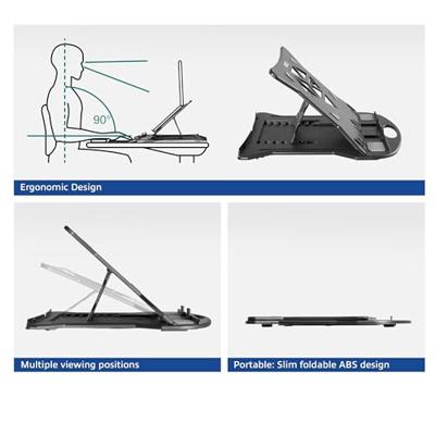 ACT Laptopstandaard. inklapbaar. hoogte verstelbaar in 7 standen ACT Laptopstandaard. inklapbaar. hoogte verstelbaar in 7 standen