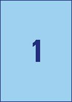 Etiket avery 3471 210x297mm a4 blauw 100st - thumbnail