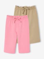 Set wijde broek baby meisjes rozen - thumbnail