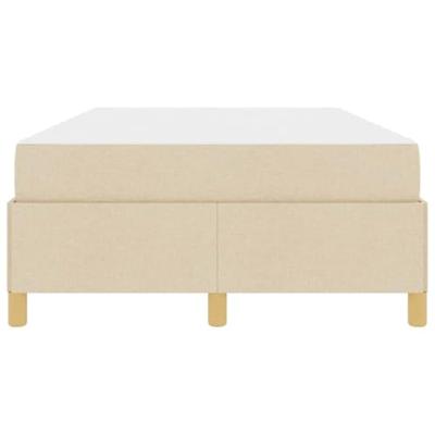 Boxspring bed met matras Crème en Wit 120 x 200 cm Stof