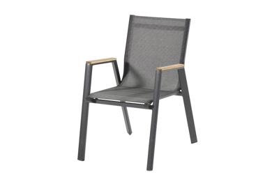 Hartman Tuinstoel 'Aruba' Teakhout, kleur Antraciet