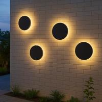 Siderno Oplaadbare Wandlamp Zwart 20cm - thumbnail