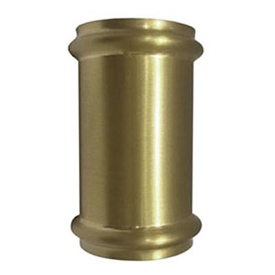 Wiesbaden Koppelstuk 32 mm tbv Vloerbuis Geborsteld Messing Goud