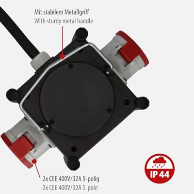 Brennenstuhl Kabel 1153680200 CEE-stroomverdeler 400 V 32 A