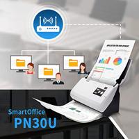 Plustek SmartOffice PN30U Documentscanner duplex 216 x 5080 mm 600 x 600 dpi 30 pag./min. RJ45, USB-A 2.0 - thumbnail