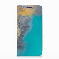 Samsung Galaxy S10e | Standcase | Marble Blue Gold - thumbnail
