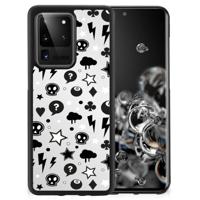 Mobiel Case Samsung Galaxy S20 Ultra Silver Punk - thumbnail