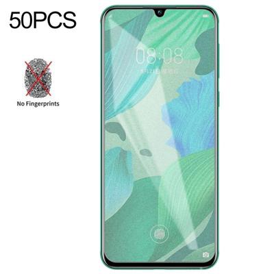 50 STKS niet-volledige matte Frosted gehard glas film voor Huawei Nova 5 Pro geen retail pakket