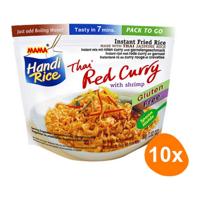 Mama Handi Rice - Instant Gebakken jasmijnrijst Thai Red Curry met garnalen - 10 zakjes - thumbnail