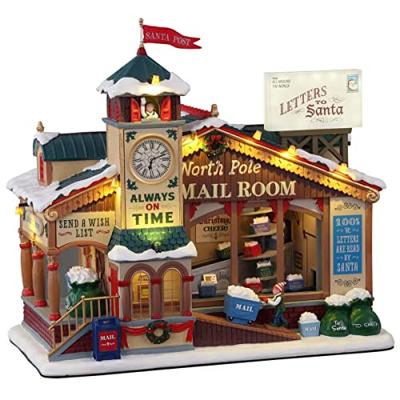 North pole mail room with 4.5v adaptor Kersthuisje LEMAX - Lemax