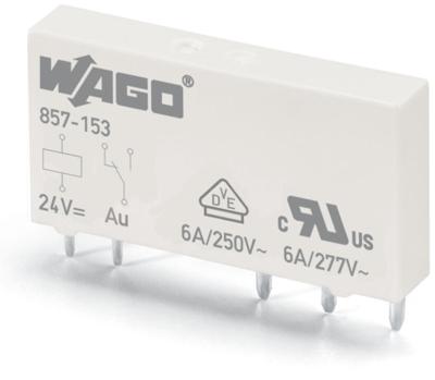 WAGO 857-153 Printrelais 24 V/DC 0.05 A 1x wisselcontact 1 stuk(s)