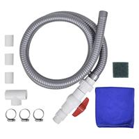 Zwembadfontein 45x30x65 cm roestvrij staal zilverkleurig - thumbnail