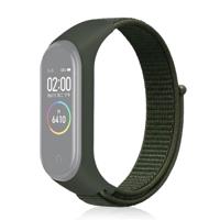 Slimme horloge nylon geweven polsband horloge band voor Xiaomi mi band 3/4 (Army Green) - thumbnail