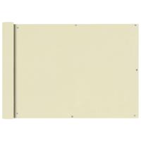 Balkonscherm Oxford textiel 75x600 cm crme - thumbnail