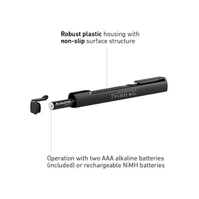 Ledlenser W2 Work Werklamp werkt op batterijen LED 160 lm 20 h 65 g Ledlenser W2 Work Werklamp werkt op batterijen LED 160 lm 20 h 65 g