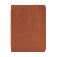 Lunso - Kobo Aura H2o edition 1 hoes (6.8 inch) - Lederen sleep cover - Cognac - thumbnail