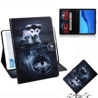 Wolf en hond patroon horizontale Flip lederen case voor Huawei MediaPad M5 Lite 10 1 met houder & Card slot & portemonnee - thumbnail