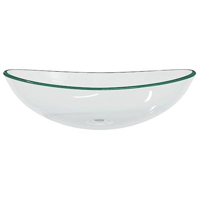 VidaXL Wasbak 54,5x35x15,5 cm gehard glas transparant VidaXL Wasbak 54,5x35x15,5 cm gehard glas transparant
