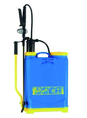 Rugspuit kunststof met zijzwengel 16 liter