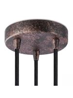 Light depot - plafondkap metaal 3 lichts - roest - Outlet - thumbnail