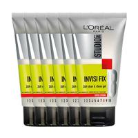 L’Oréal Paris Studio Line Invisi'fix 24h Gel - 6 x 150 ml - Voordeelverpakking - Super Sterke Fixatie Tube Haargel - thumbnail