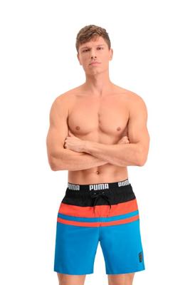 Puma Zwembroek Heritage Stripe Mid Blue Combo-S