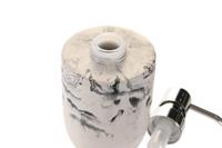 Zeepdispenser DKD Home Decor Zwart Cement Wit - thumbnail