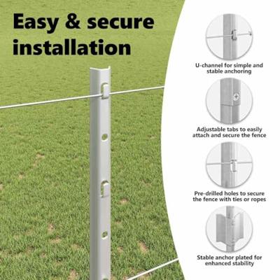 VidaXL Hek met paal zilver 1,2 x 25 m staal