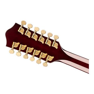 Gretsch G5422G-12 Electromatic Classic Hollowbody DC Walnut Stain 12-snarige semi-akoestische gitaar - thumbnail