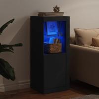 Dressoir met LED-verlichting 41x37x100 cm zwart - thumbnail