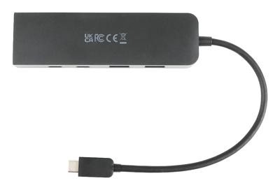 USB-C-adapter V7 V7UCRJ25GHUB-BLK