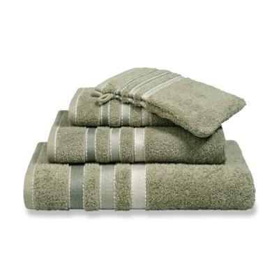 Vandyck Vandyck Prestige Lines Smoke Green Gastendoekje 40x60