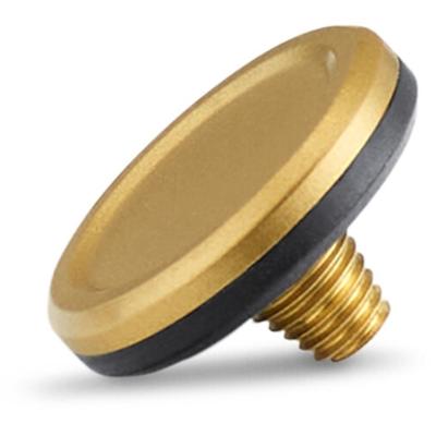 Leica 19599 Soft release button, messing, gestraalde afwerking Leica 19599 Soft release button, messing, gestraalde afwerking