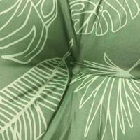 VidaXL Tuinbankkussens 2 st bladpatroon 200x50x7 cm stof - thumbnail