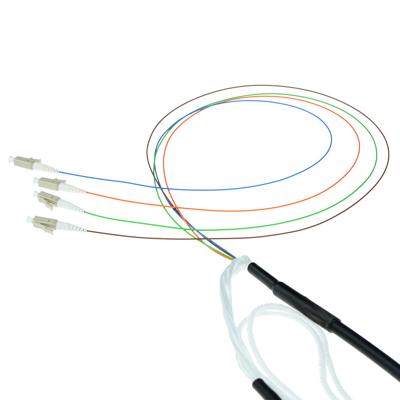 ACT 80 meter Singlemode 9/125 OS2 indoor/outdoor kabel 4 voudig met LC connectoren