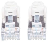 Intellinet 741903 RJ45 Netwerkkabel, patchkabel CAT 6a (losse kabel CAT 7) S/FTP 0.25 m Wit Halogeenvrij 1 stuk(s) - thumbnail
